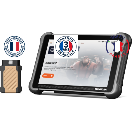 le vrai thinkcar 191 BT avec ses accés constructeurs européens