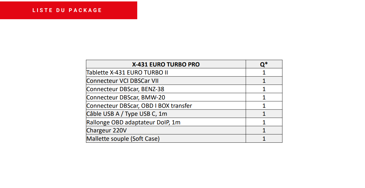 valise diagnostic launch france x431 euroturbo pro