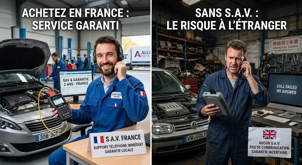 Livraison de Valise Diagnostic en France | SAV Français | 123DiagAuto
