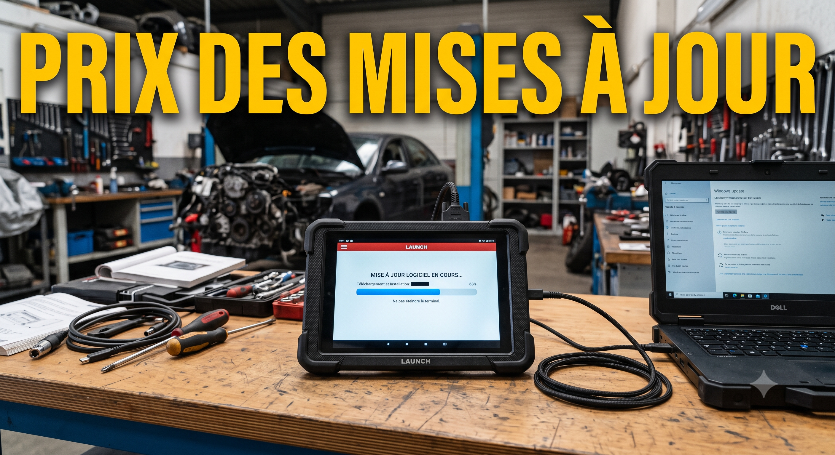 Prix des mises à jour d'une valise de diagnostic auto