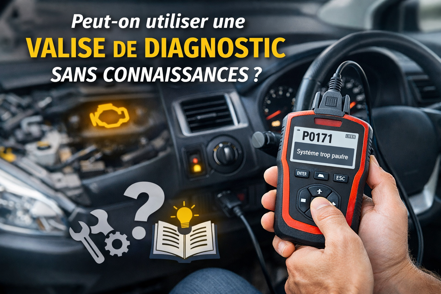 Peut-on utiliser une valise de diagnostic auto sans connaissances techniques ?