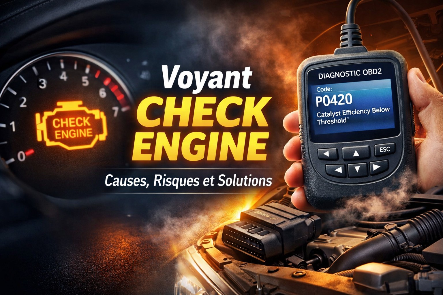 Voyant Check Engine allumé : comprendre les causes et diagnostiquer efficacement