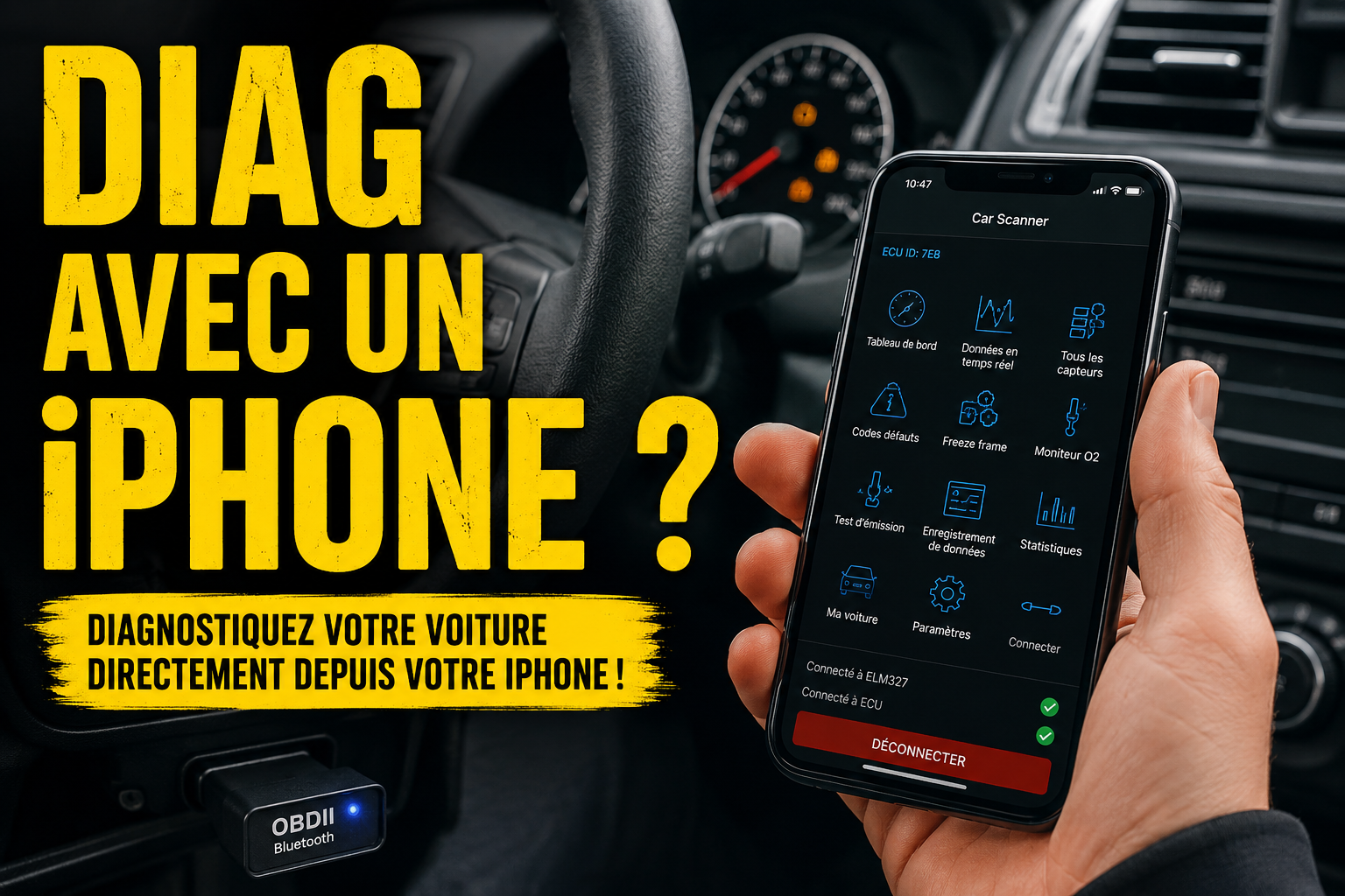 Diag auto avec un iPhone : peut-on vraiment utiliser son smartphone pour diagnostiquer une voiture ?
