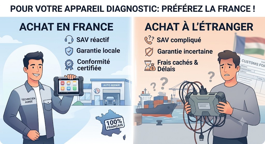 Où acheter un appareil diagnostic ?